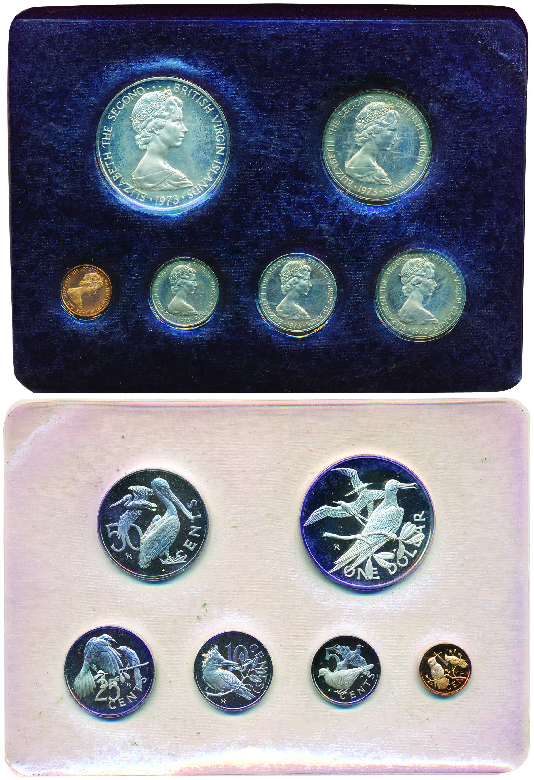 British Virgin Island, Proof set, 1973, Set of 6 coins with Certificate of Authenticity as
