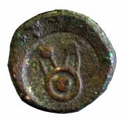 Punch-marked Coins, Kuntala Janapada, 6th century BC, Silver, 6.66 g, pulley type with a b
