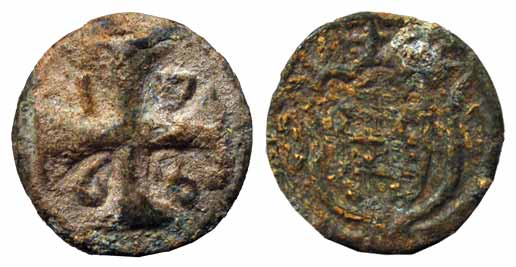 Diu, Zinc, 20 Bazarucos, 1868 (KM 58). About Very Fine, Scarce.