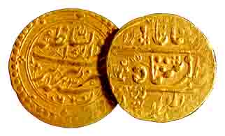 Iran, Gold (2), Tankas, 4.56 and 4.90 g. Fine+ to About Very Fine. 2 coins