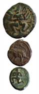 Vijayanagar&nbsp; Empire, Copper (9), assorted lot of various Vijayanagar coins of differe