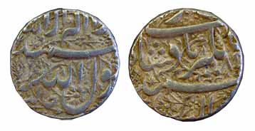 Jahangir, Silver, Rupee, Jalnapur Mint, Kalima type, ND (KM 141.6). Very Fine, Scarce.