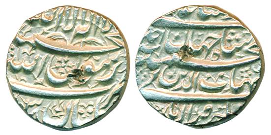 Shah Jahan, Silver Rupee, 11.46g, Multan Mint, AH (10)38/ RY Ahad. Extra fine, scarce.