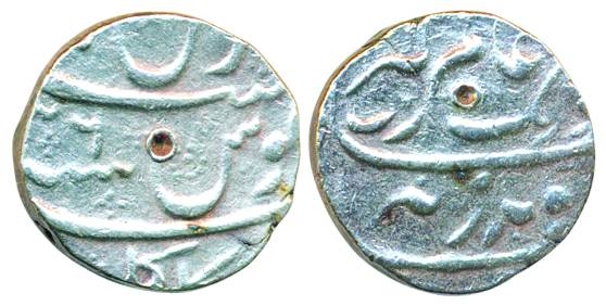 Aurangzeb, Silver Rupee, 11.54g, Sikakul (Sri Kakulam AP) Mint, RY 26. Fine+, scarce.