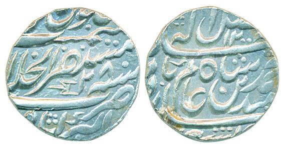 Ghulam Qadir Rohilla, Silver Rupee, 11.19g, Mustaqir-ul Khilafat Akbarabad Mint, AH 1200/ 