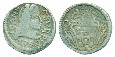 Goa, Joao V, Silver Pardao (300 Reis), 5.90g, Goa Mint, AD 1745, Obv: bust of the King to 