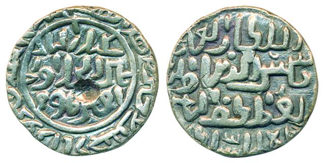 Shams al-Din Ilyas, Silver Tanka, 10.50g, al-Balad Firuzabad Mint, AH 755 (G&G# B152). Ver