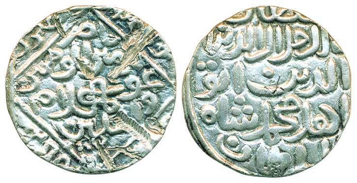 Jalal al-Din Muhammad, Silver Tanka, 10.46g, Laknur Mint, AH 818 (G&G# B307). Very fine, r