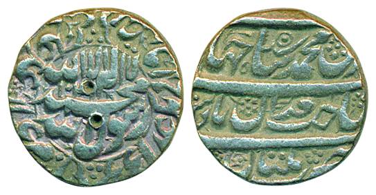 Shah Jahan, Silver Rupee, 11.19g, Multan Mint, AH 10xx, Obv: emperor’s full name and title