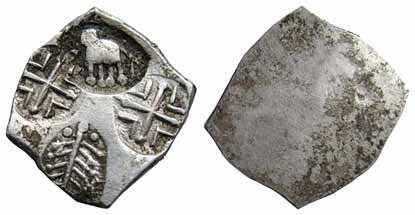 Punch Marked Coin, Vidarbha Janpada, Painganga River Basin, Silver, 1.66 g, ABCD configura