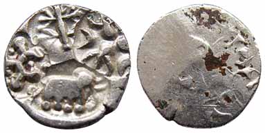 Punch Marked Coin, Vidarbha Janpada, Painganga River Basin, Silver, 1.66 g, ABCD configura