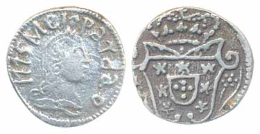 Jose, Silver ½ Pardao or 150 Reis, 2.69g,1775,Obv: head to right, date & value around, Rev