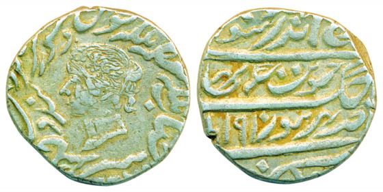 Jaswant Singh, Silver Rupee, 11.13g, Bharatpur Mint, with the name and portrait of Queen V