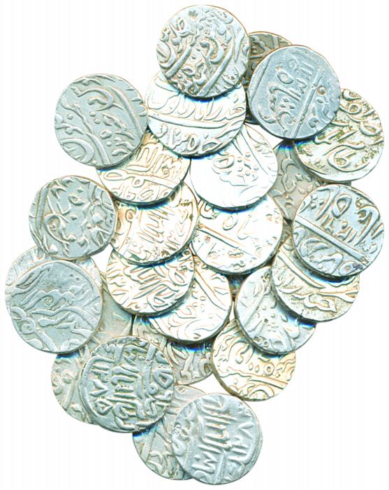 Silver Rupees (27), all different dates, AH 1241, 1243, 1249, 1251, 1252, 1261, 1270, 1271