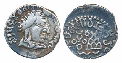 Satavahana, Vashistiputra Sri Pulumavi, Silver Drachm, 2.26g, Nashik series, portrait type