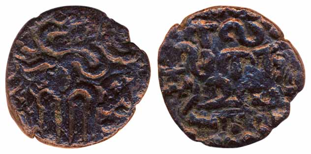 Ellaam Thalaiyaanan, Copper, 3.32g,Obv: Standing king, Rev: “Ellaam thalaiyaanan” in tamil