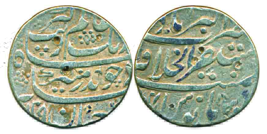 Aurangzeb, Silver Rupee, 11.09g, Mustaqir ul Khilafat Akbarabad Mint (KM# 300.6). Very fin