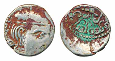 Guptas, Chandragupta II, Silver Karshanapana, 2.01g, Western India type, Gupta Era 89, Gar