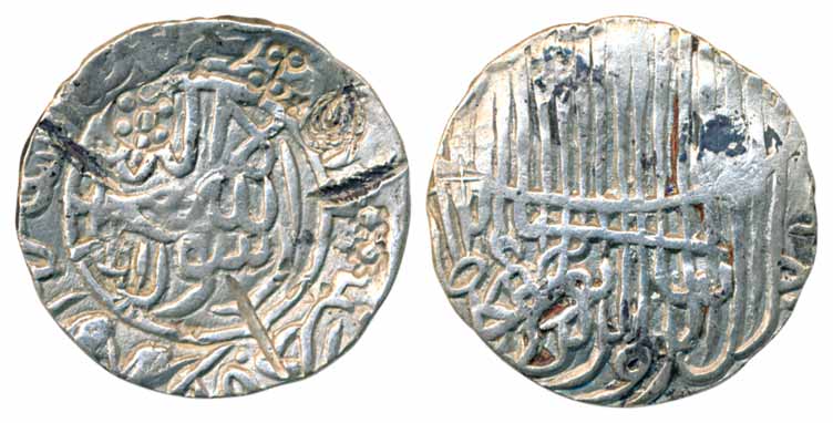 Jalal al din Muhammad Shah, Silver Tanka, 10.48g, Firuzabad Mint (G&G# B349). Several punc