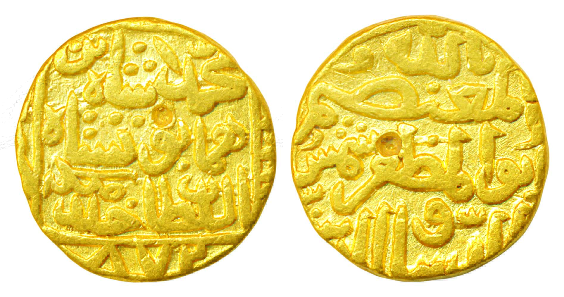 Muhammad Shah III, Gold Tanka, 11.06g, Hadrat Muhammadabad Mint, AH 872 (Date not listed i