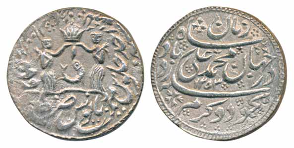 Muhammad Ali Shah, 11.04g, Suba Awadh Baitu- s- Sultant Lakhnau Mint, AH 1253/ RY Ahad, Ob