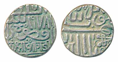 Rao Pragmalji I, Silver Kori, 4.68g, frozen date AH 978 (KM# 43, RS# 76.1). Extremely fine