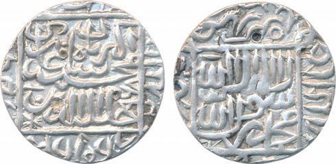 Akbar, Silver Rupee, 11.44g, Karrah Mint, AH968, mint-name inscribed unusually in margin a