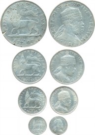 Ethiopia, Silver (4), Birr, ½, ¼ & 1/20 Birr (Gersh), EE 1895. Cleaned, very fine, scarce.