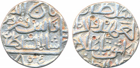 Taj al din Firuz Shah, Silver Tanka, 10.48g, Hadrat Ahsanabad Mint, AH 805 (G&G# BH63). Ve