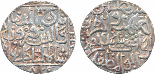 Taj al din Firuz Shah, Silver Tanka, 10.82g, Hadrat Ahsanabad Mint, AH 820 (G&G# BH63). Ve