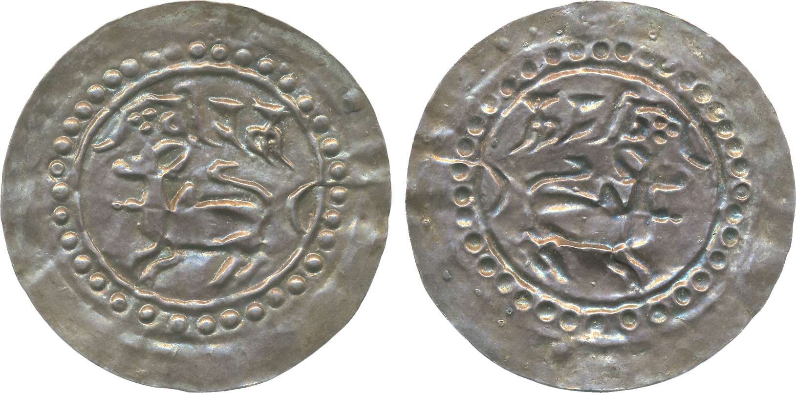 Chandra raja of Harikela, Chittagong Region, Silver, 3.03g, Bracteates, humped bull standi