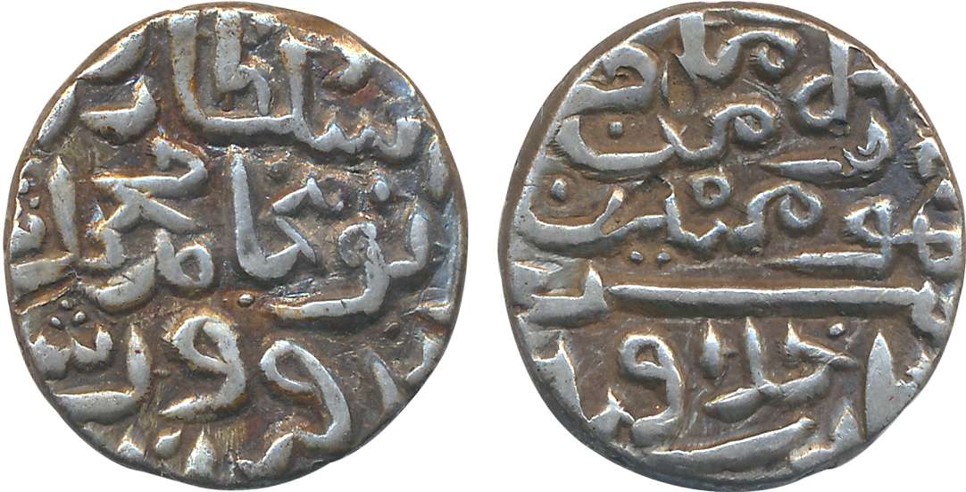 Khizr Khan, Silver Tanka, 10.94g, in the name of Muhammad bin Firuz (G&G# D650). Very fine