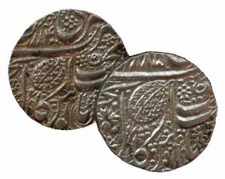 Amritsar Mint, Silver (2), Rupee, VS 1884 and 1885. Broad flan, Very Fine+. 2 coins