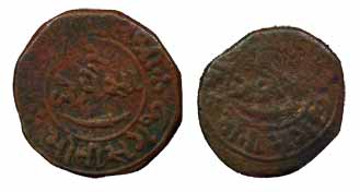 Moti Singh, Copper (2), Double Paisa and Paisa, VS 1948 (KM 5, 4). Very Fine+. 2 coins