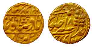 Mughal Issue, Gold, Mohur, in the name of Muhammad Akbar II, AH 12xx/18 (KM 102). Very Fin