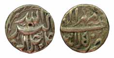 Akbar, Silver, ¼ Rupee, Lahore Mint, Allahu Akbar type, Ilahi 50, Mihr Month. Very Fine+, 