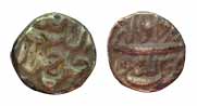 Akbar, Silver, 1.12 g, Square, 1/8 Rupee, Lahore Mint, Allahu Akbar type, Ilahi 38, Amarda