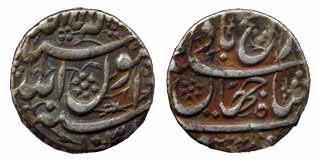 Shah Jahan, Silver, Rupee, Surat Mint, AH 1038 (KM 221.1). About Very Fine, Scarce.