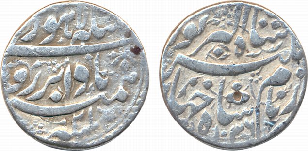 Jahangir, Silver Rupee, 11.12g, “Bada Bar” couplet, Lahore Mint (KM# 149.16). Extremely fi