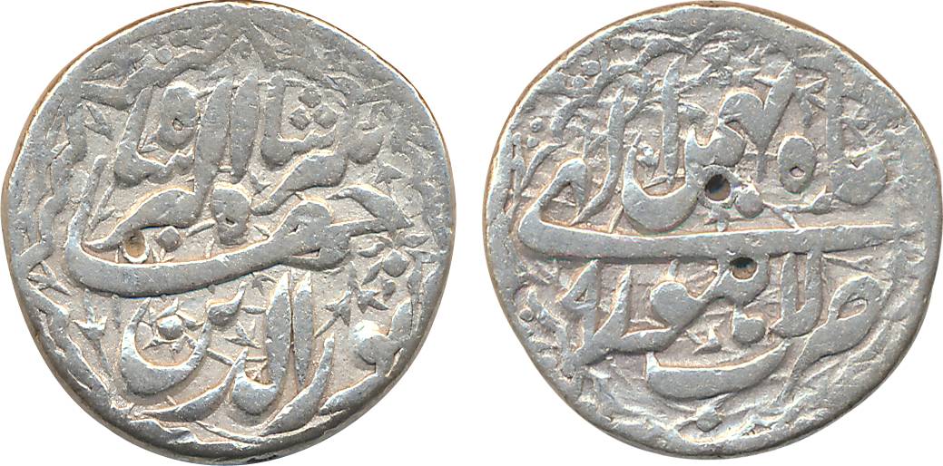Jahangir, Silver Rupee, 11.27g, “Nur ud din” type, Lahore Mint, RY 9 (KM# 148.11). Very fi