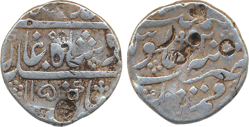 Aurangzeb, Silver Rupee, 11.35g, Dar ul Khair Ajmer Mint, AH 1104/ RY 36 (KM# 300.5). Very