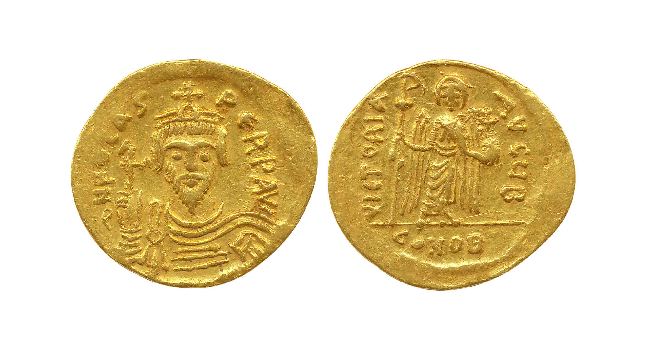Ancient World, Byzantyne, of Emperor Focas, Gold Solidus, 4.38g, struck at the Constantino