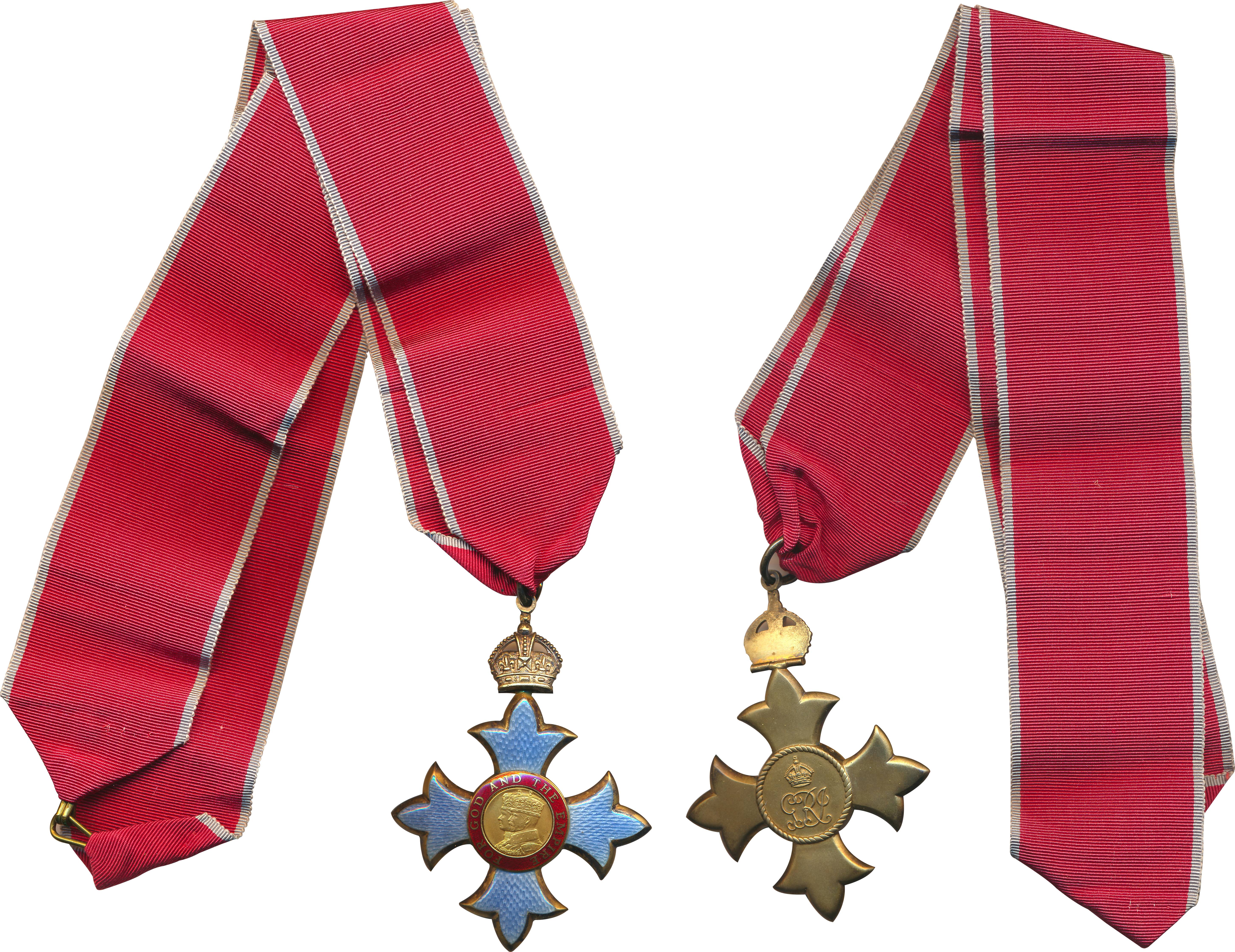 British India, CBE- Commander of the order of the British Empire-civilian issue-2nd type w