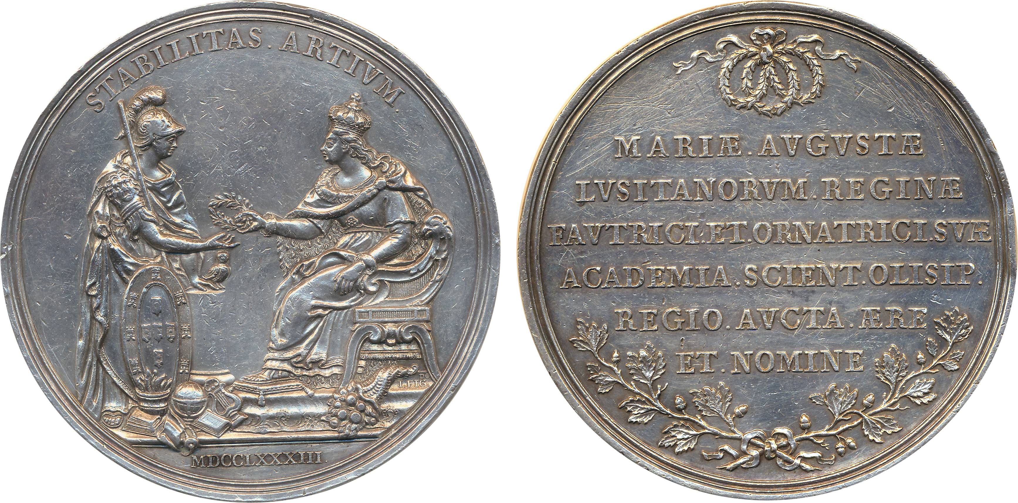 France ?, Silver Large Medal, 147.17g. Cleaned, very fine.