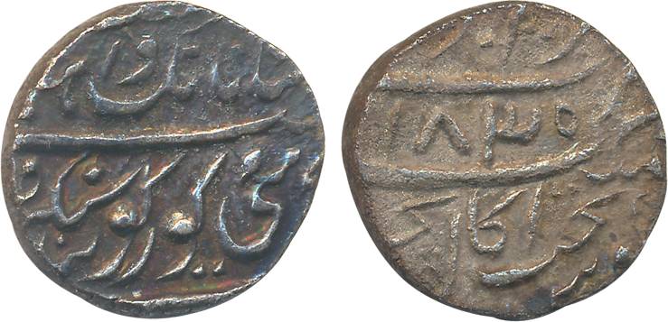 Silver Rupee, 10.70g, “Gobindshahi” couplet, Amritsar Mint, Khalsa issue, VS 1835 (KM# A20