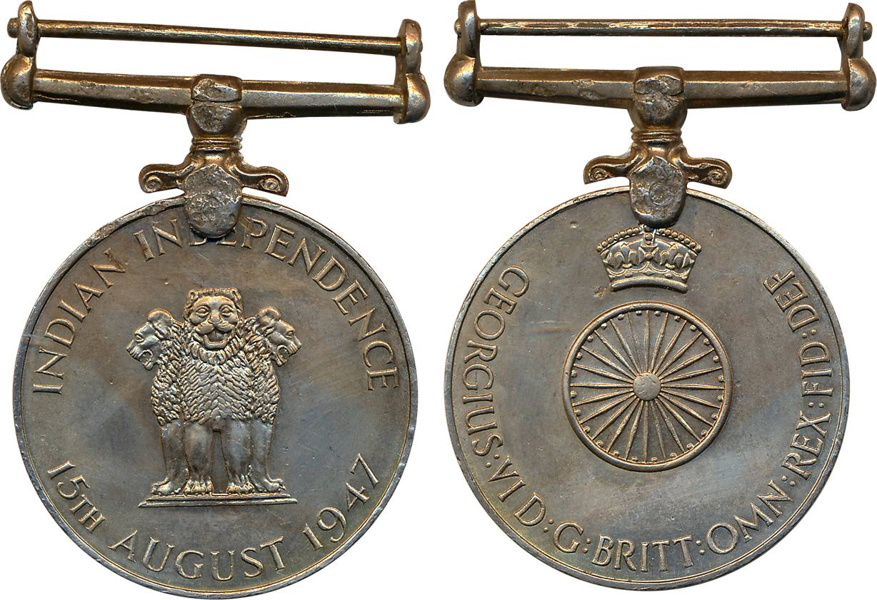 Kutch- Indian Independence Cupro Nickel Medal, 1947, “Awarded to 1637 RECT AMARJI KUTCH IN