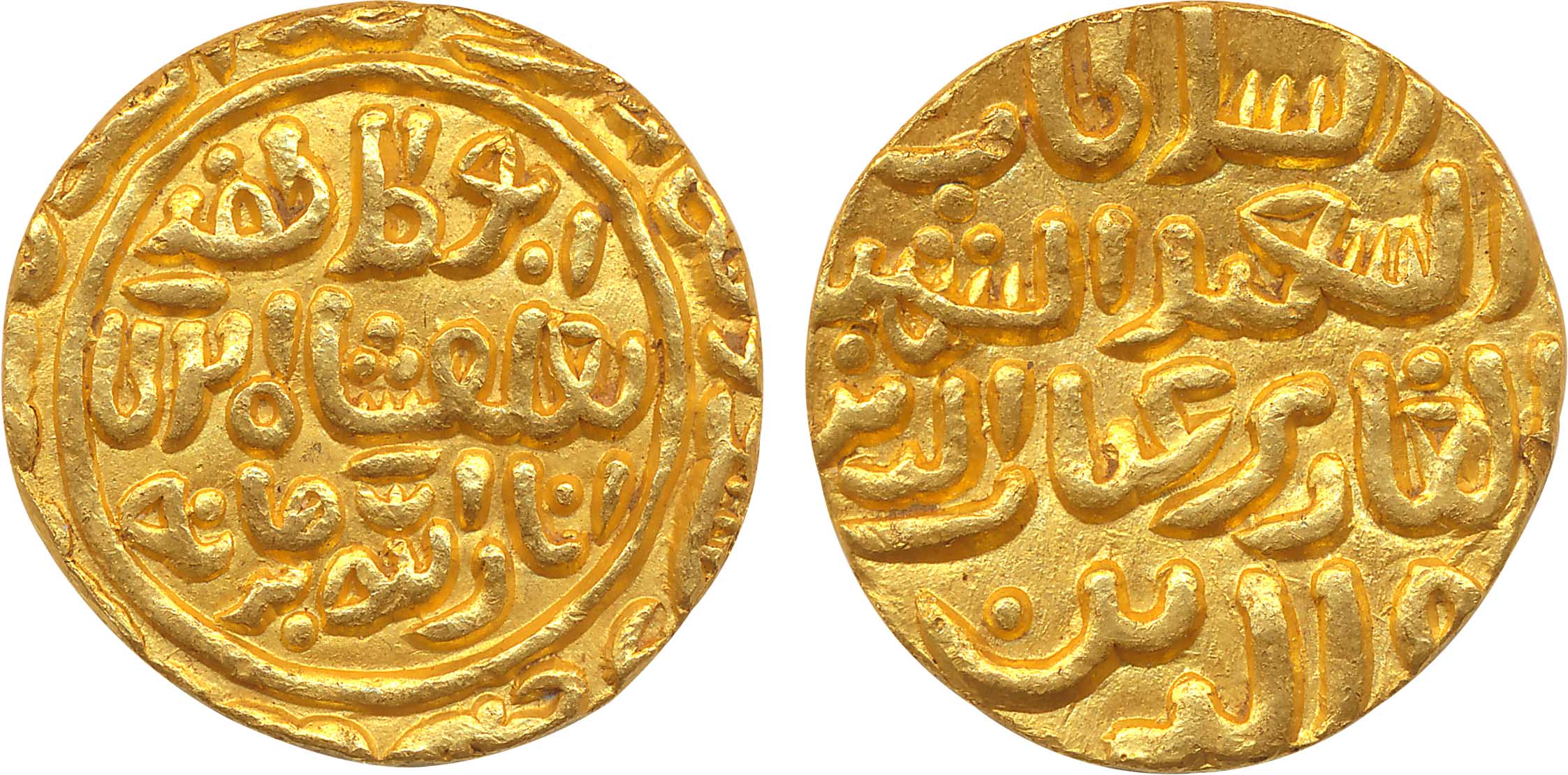 Muhammad bin Tughluq, Gold Tanka, 11.04g, “al-sa ‘id’ type, Balda Qutbabad Mint (G&G# D321