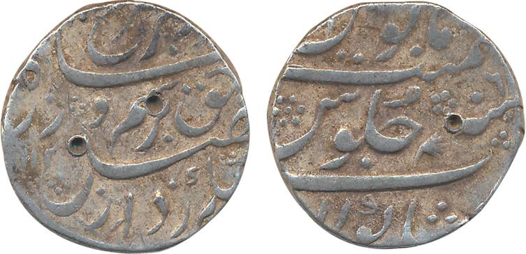 Farrukhsiyar, Silver Rupee, 11.28g, Shakola Mint, AH 112(9)/ RY 6 (KM# 377.83). Very fine+
