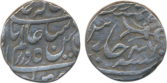 Muhammad Khan, Silver Rupee, 11.07g, Rahatgarh Mint, in the name of Shah Alam II, RY 46, “