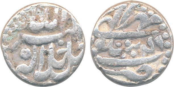 Akbar, Silver Rupee, 11.42g, “Jalalahu” type, Sitpur Mint, Ilahi Month Mihir, Year 49 (KM#